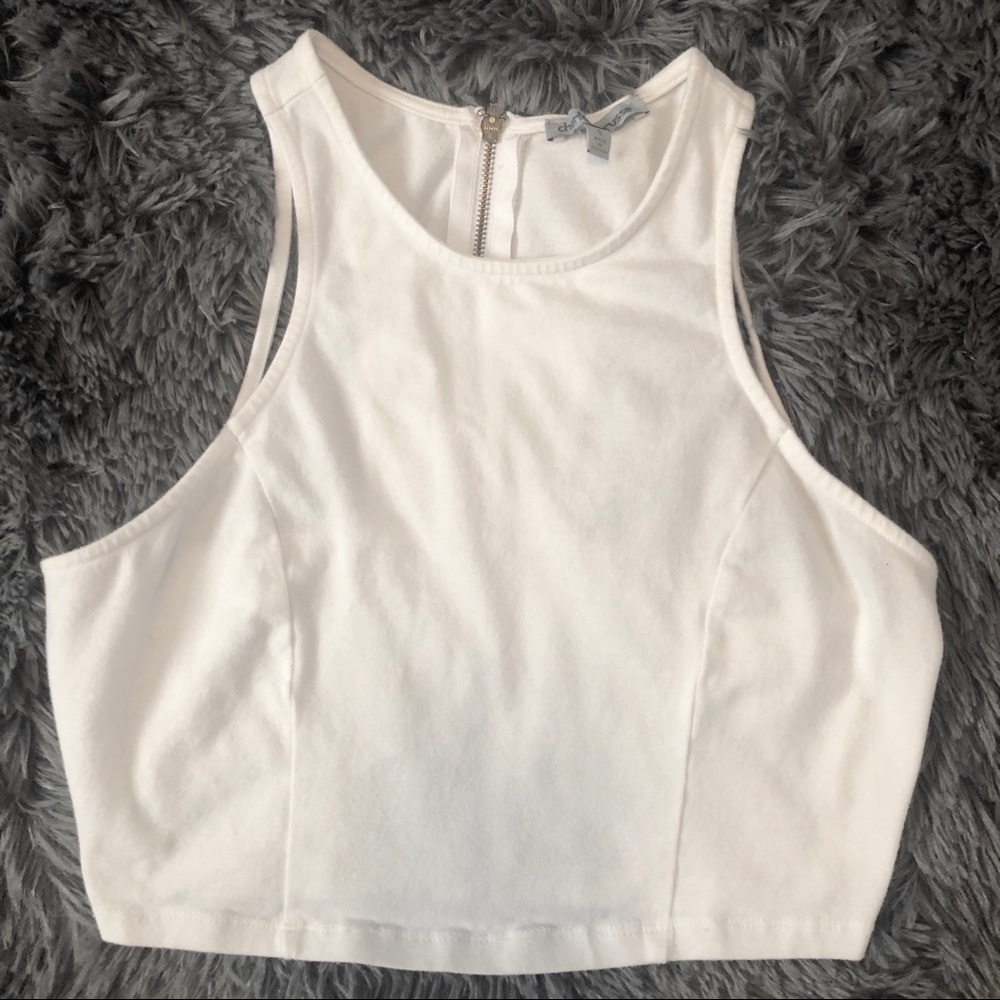 White crop top